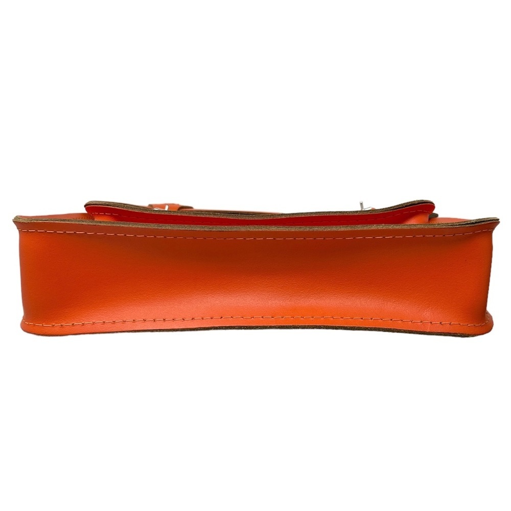 The Cambridge Satchel Company Classic Leather Satchel Crossbody in Orange - Picture 4 of 12